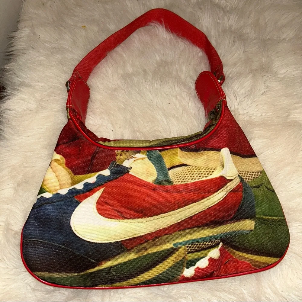 VTG NIKE Cortez Baguette Women’s  Shoulder Bag Y2K Retro Nostalgic Streetwear